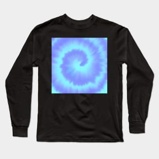 Blue Tie Dye Long Sleeve T-Shirt